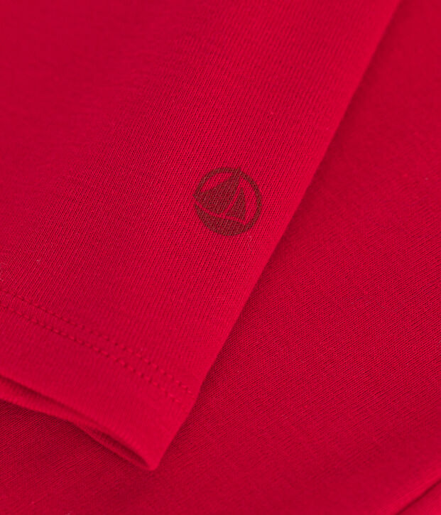 Tee-shirt l'Iconique Col roul&eacute; en coton femme rouge