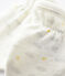 Moufles anti-griffures bébé en tubique en coton biologique blanc MARSHMALLOW/blanc MULTICO