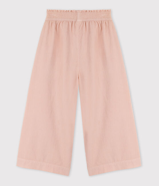 Pantalon large en velours fin enfant fille rose SALINE