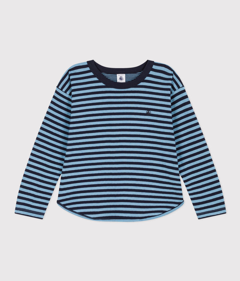 Tee-shirt manches longues en tubique enfant gar&ccedil;on SMOKING/ AZUL