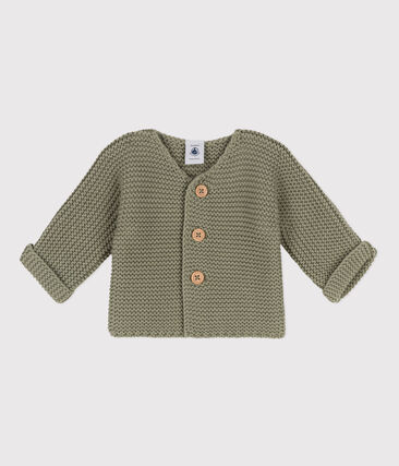 PETIT BATEAU - Cardigan bébé tricot point mousse en coton