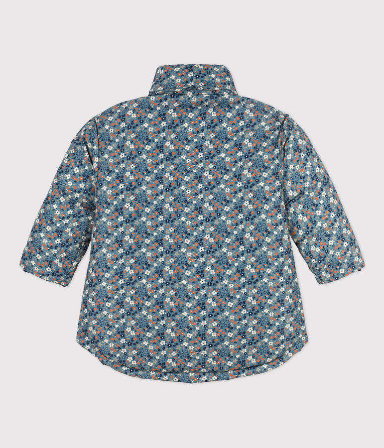 Doudoune mi-longue imprim&eacute;e enfant fille ROVER/ MULTICO