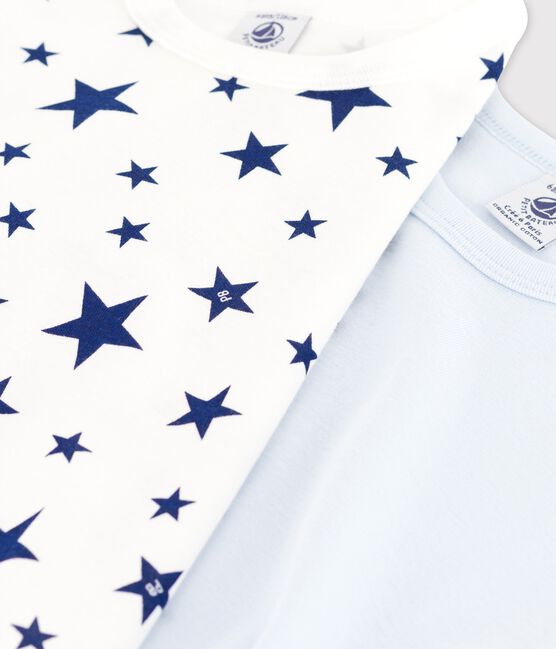 Lot de 2 t-shirts manches courtes étoiles petit garçon en coton variante 1