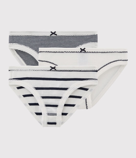 Lot de 3 culottes rayées petite fille variante 1