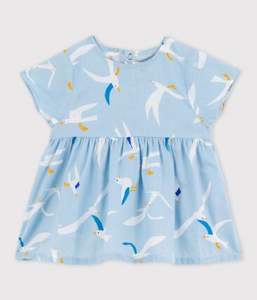 PETIT BATEAU - Blouse manches courtes en popeline bébé fille