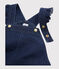 Robe salopette enfant fille bleu DENIM BLEU FONCE