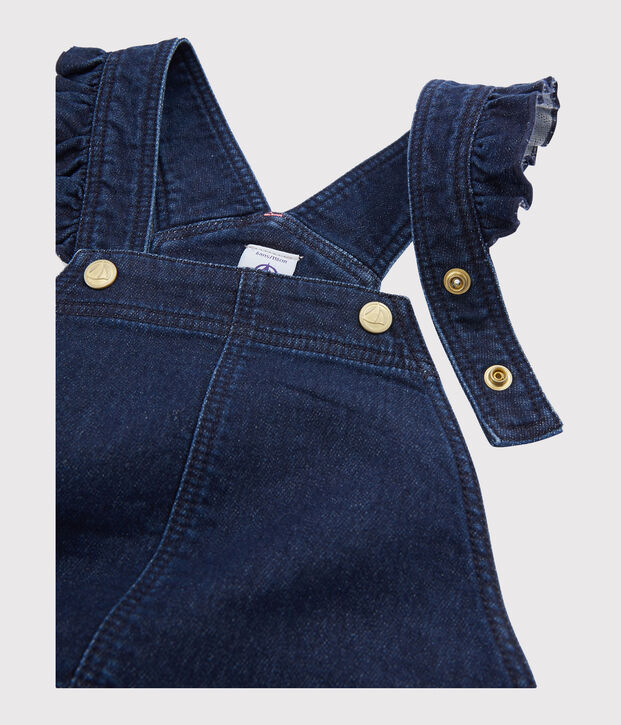 Robe salopette enfant fille bleu