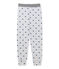 Pantalon de pyjama garçon imprimé gris POUSSIERE/bleu MAJOR