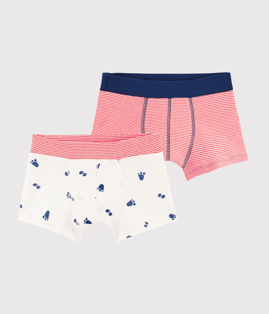 Lot de 2 boxers imprimé patte de yéti petit garçon variante 1