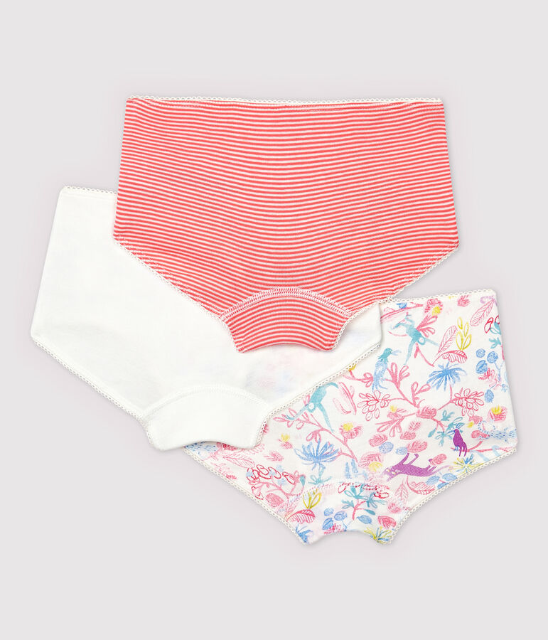 Lot de 3 shorties jungle petite fille multicouleur