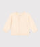 Cardigan en tricot de coton bébé écru AVALANCHE