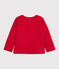 Cardigan bébé fille en molleton rouge TERKUIT