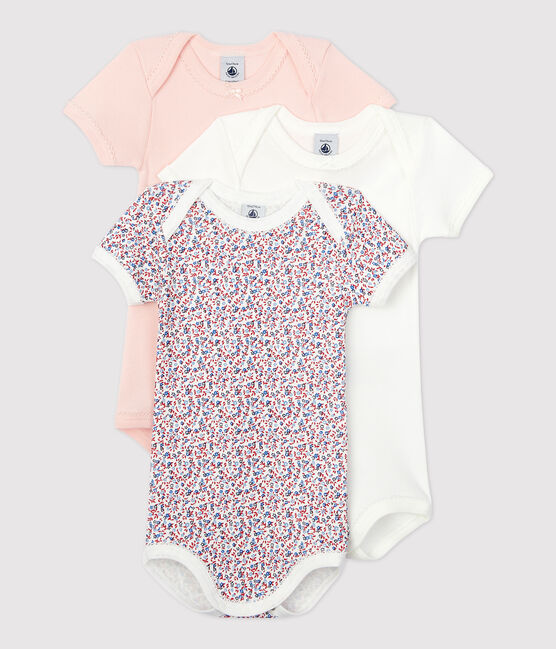 Lot de 3 bodies manches courtes bébé fille variante 1