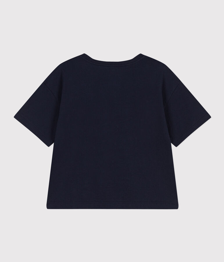 T-shirt LE BOXY large en coton Femme bleu SMOKING