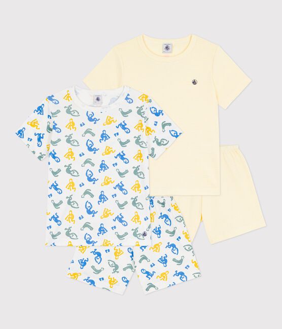 Lot de pyjamas shorts enfant en coton imprimé variante 1