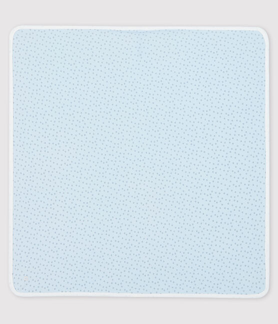 Drap de maternité bébé en coton biologique bleu FRAICHEUR/gris CONCRETE