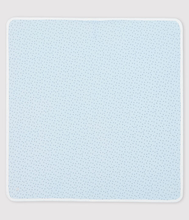 Drap de maternit&eacute; b&eacute;b&eacute; en c&ocirc;te bleu/gris