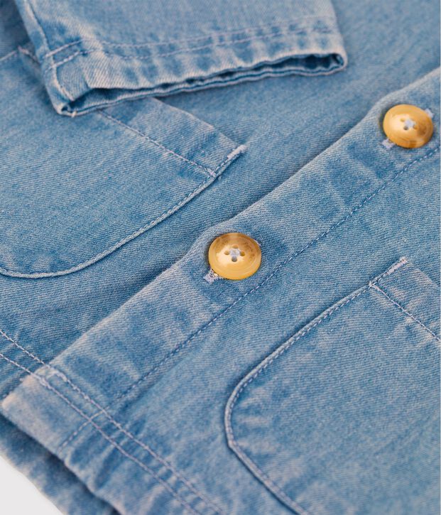 Veste en denim l&eacute;ger bio b&eacute;b&eacute; bleu