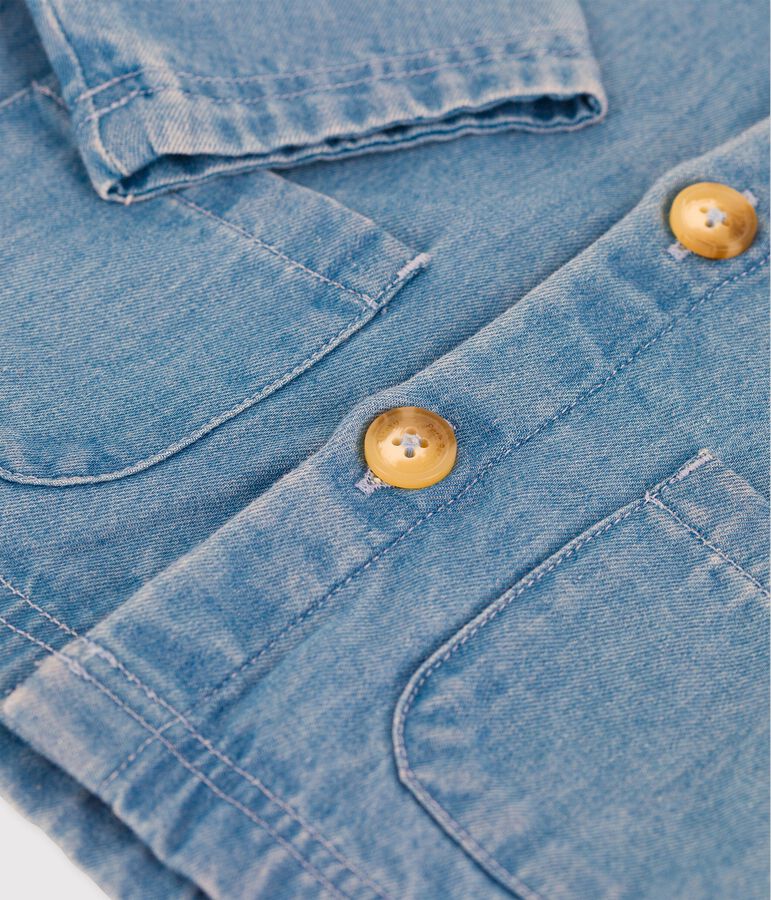 Veste en denim l&eacute;ger bio b&eacute;b&eacute; bleu DENIM CLAIR