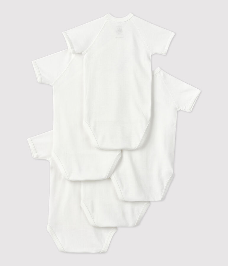 Lot de 5 bodies b&eacute;b&eacute; en coton biologique variante 1