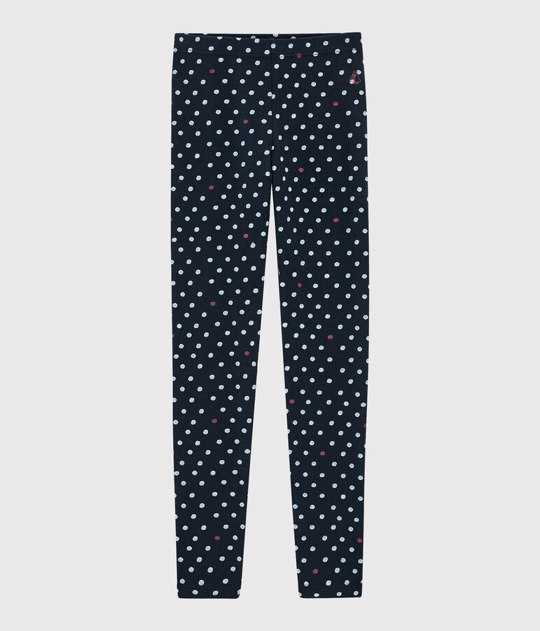 Legging enfant fille bleu/multicouleur