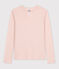 Tee-shirt L'ICONIQUE col rond en coton Femme rose SALINE