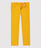 Pantalon slim en serge enfant garçon jaune BOUDOR