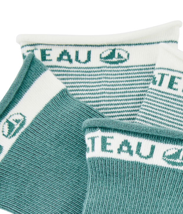 Lot de 2 paires de chaussettes femme vert