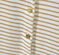 Cardigan fille rayé blanc MARSHMALLOW/marron EM DORE