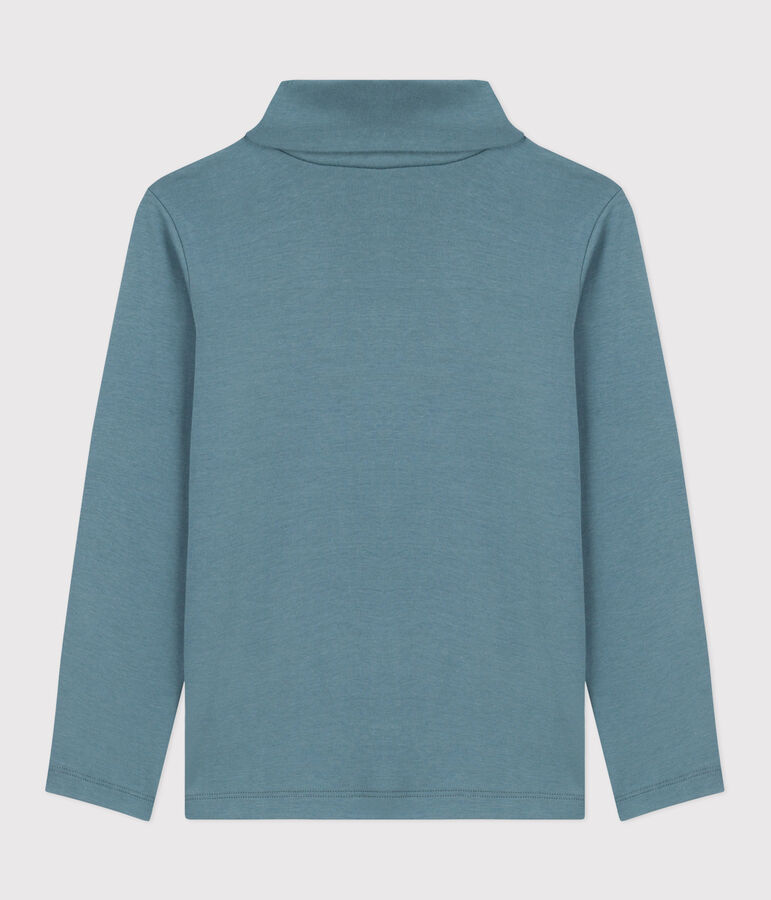 Sous-pull enfant en coton uni bleu GOBELIN
