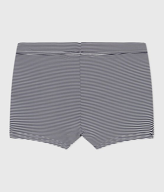 Maillot de bain iconique enfant garçon bleu MEDIEVAL/blanc MARSHMALLOW