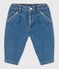 Jean bébé en denim 100% écoresponsable bleu DENIM