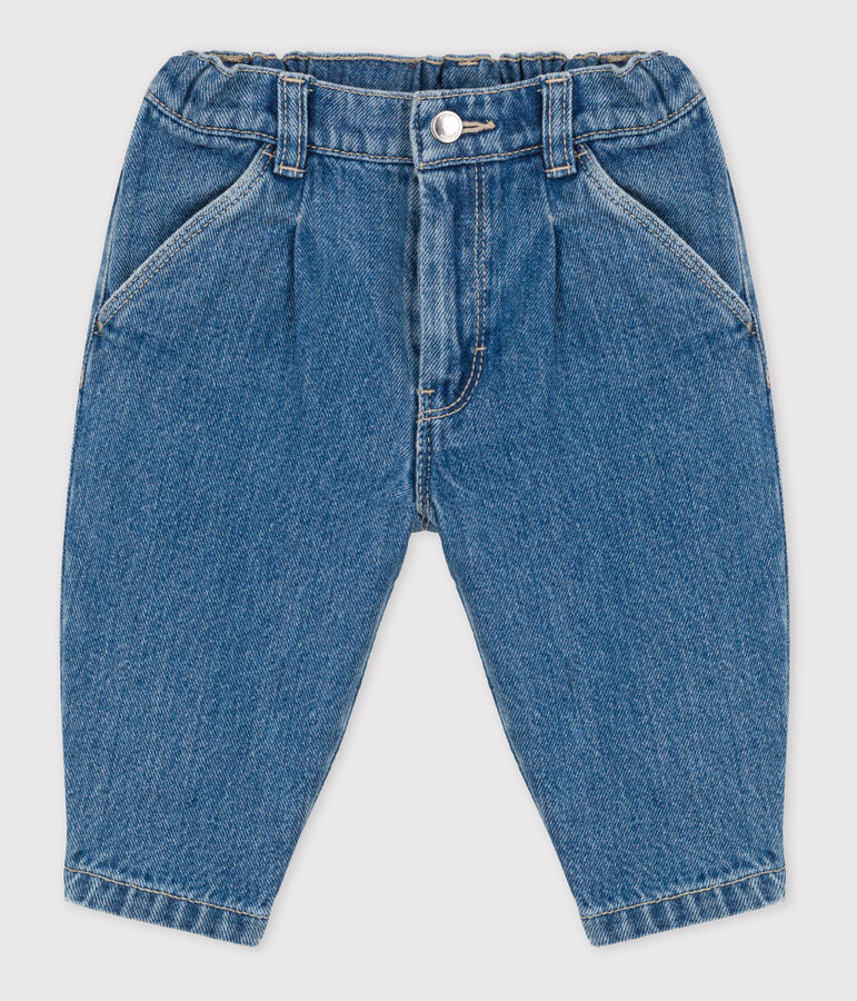 Jean b&eacute;b&eacute; en denim 100% &eacute;coresponsable bleu DENIM