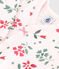 Pyjama bébé en coton fleuri rose FLEUR/blanc MULTICO