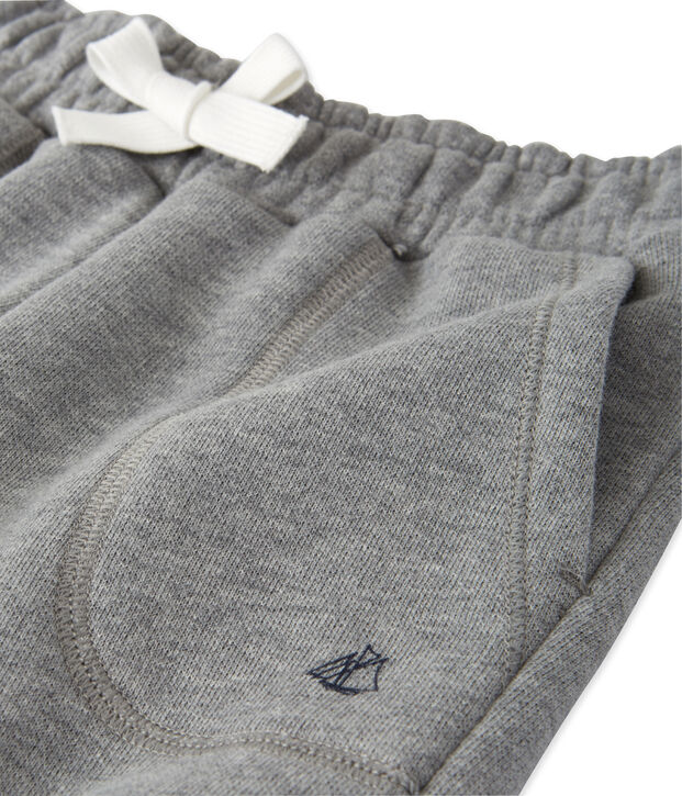 Pantalon gar&ccedil;on en molleton gris