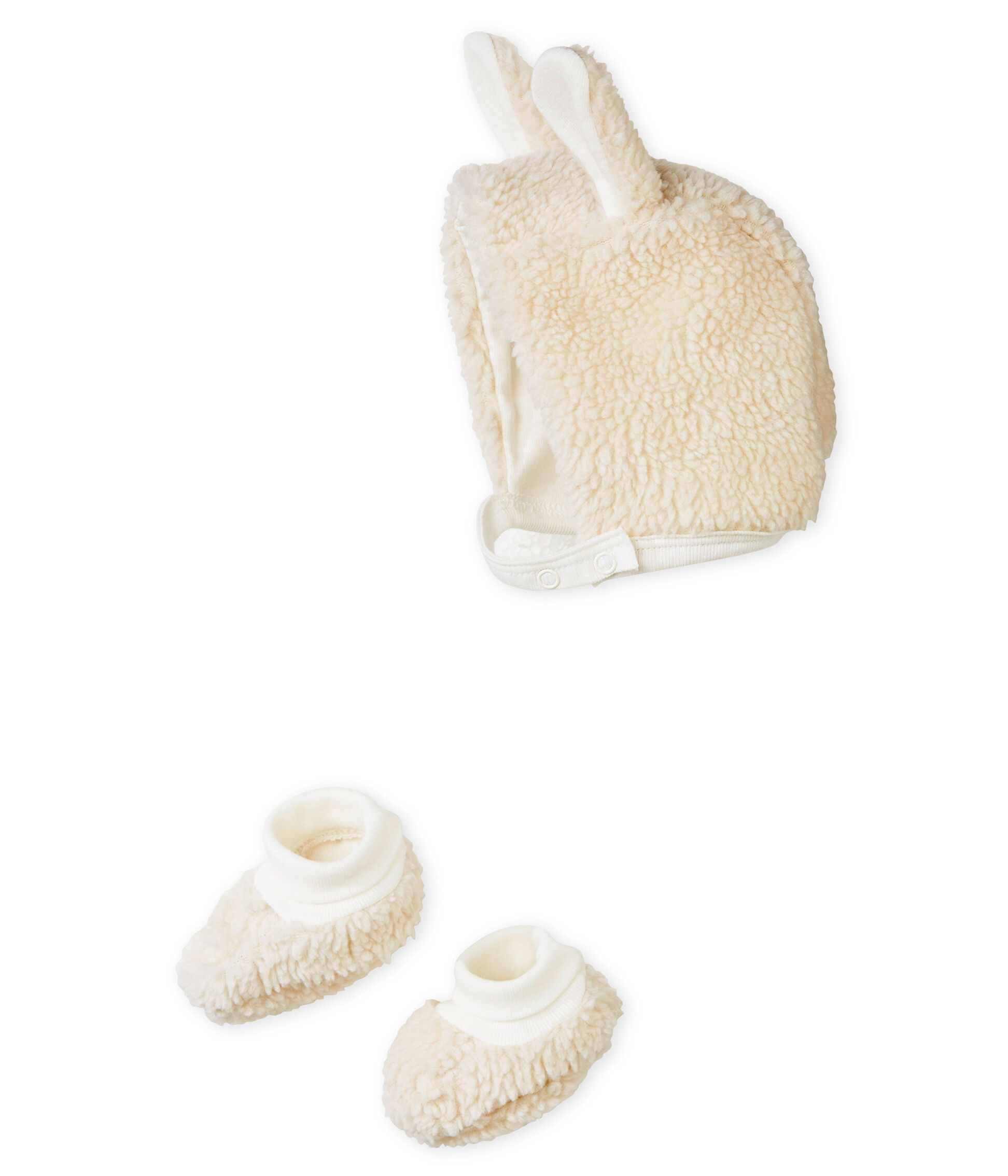 Ensemble béguin et chaussons bébé mixte MARSHMALLOW | Petit Bateau
