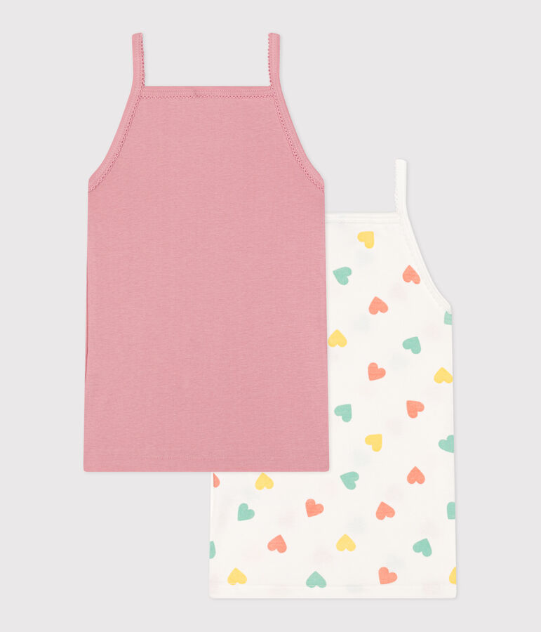 Lot de 2 d&eacute;bardeurs enfant en coton &agrave; c&oelig;urs variante 1