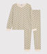 Pyjama en coton motif floral femme