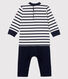 Combinaison longue bébé garçon faux deux-pièces
