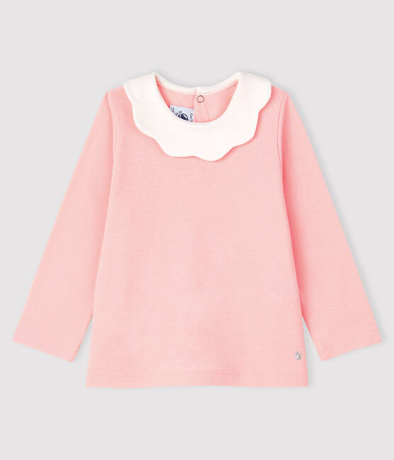 Blouse manches longues bébé fille rose MINOIS