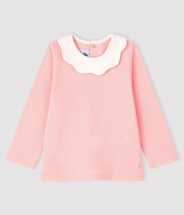 Blouse manches longues b&eacute;b&eacute; fille rose MINOIS