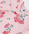 Pyjama bébé en tubique imprimé fleuri rose JOLI/blanc MULTICO