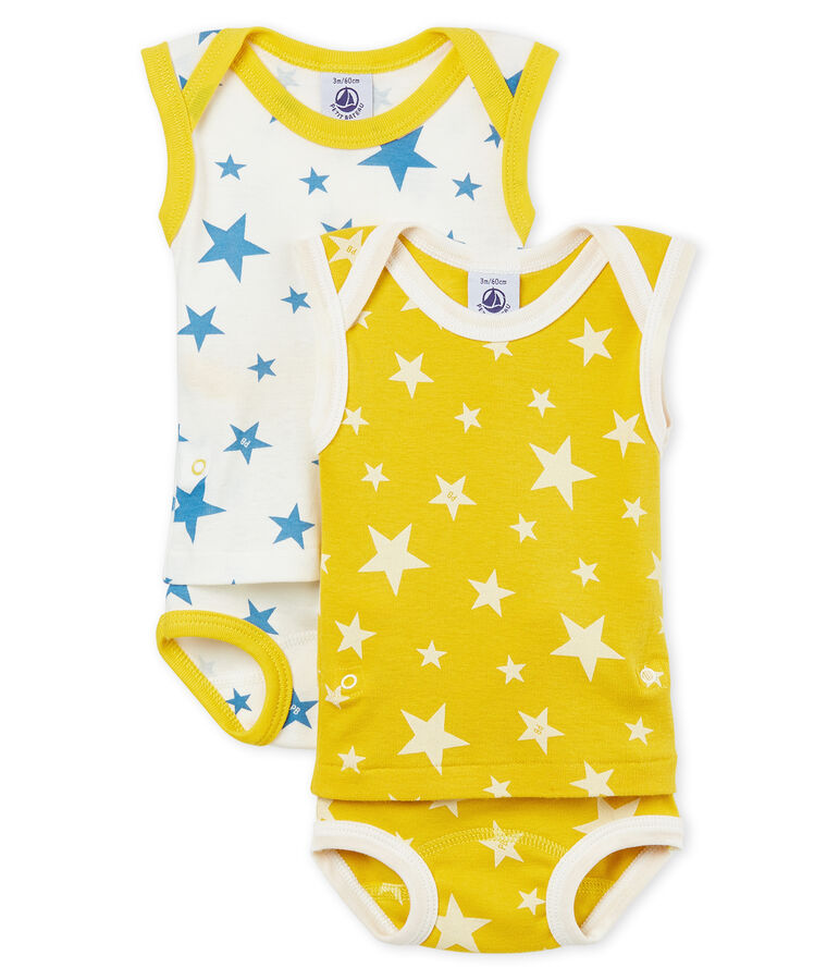Duo de bodies-culottes 2 en 1 b&eacute;b&eacute; gar&ccedil;on multicouleur
