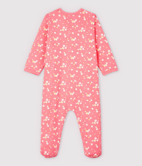 Dors-bien fleurs de cerisier bébé fille en coton rose GRETEL/blanc MULTICO
