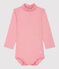 Body en coton bébé rose CHARME
