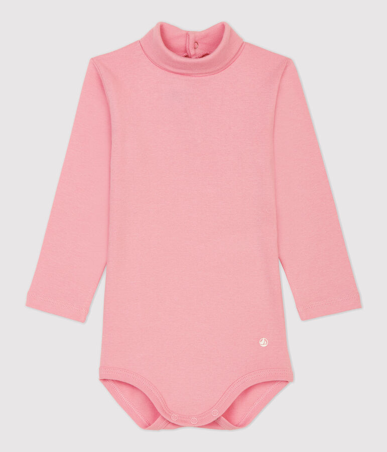 Body en coton b&eacute;b&eacute; rose CHARME