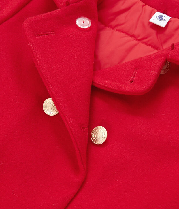 Manteau enfant fille rouge