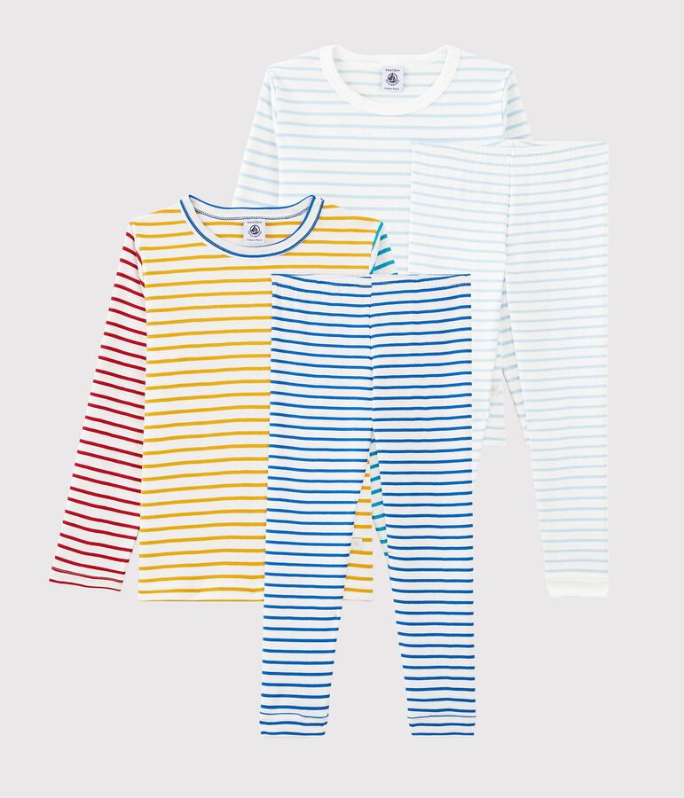 Lot de 2 pyjamas petit gar&ccedil;on en coton multicouleur