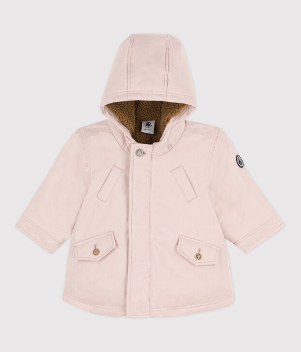 Parka b&eacute;b&eacute; d&eacute;perlante rose