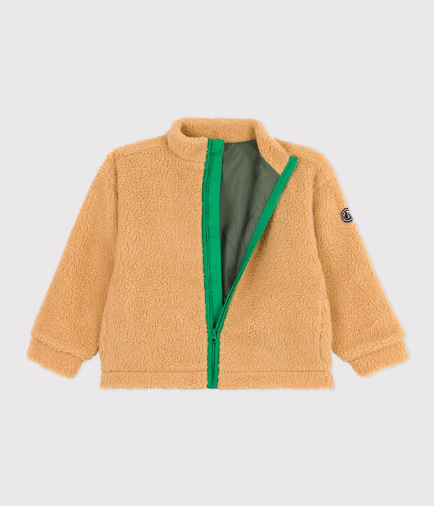 Veste en sherpa enfant beige